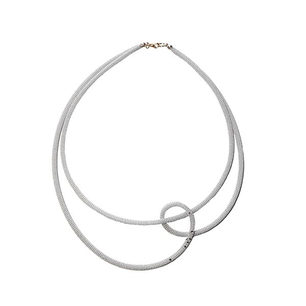 Srebrna ogrlica 3 (s kristali Swarovski) | Poročni nakit